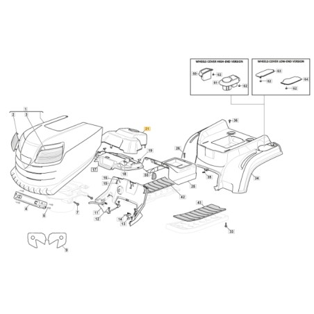 Tapa salpicadero ORIGINAL STIGA tractor cortacésped 1330m 325120203/0 | Newgardenstore.eu