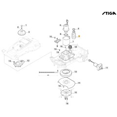 ORIGINAL STIGA Roboter-Rasenmäher Messereinstellschraube g300 322784956/1 | Newgardenstore.eu