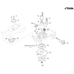 ORIGINAL STIGA robot lawnmower blade adjustment screw g300 322784956/1