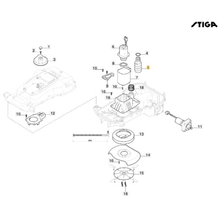 ORIGINAL STIGA robot lawnmower blade adjustment screw g300 322784956/1 | Newgardenstore.eu