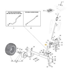 Joint à rotule ORIGINAL STIGA tracteur de pelouse 1330m - 1436h 325743000/0 | Newgardenstore.eu