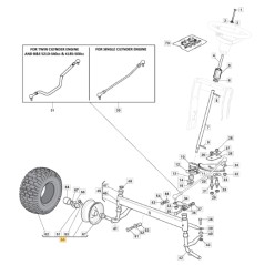 Rad 15" ORIGINAL STIGA Rasentraktor Mäher 1330m - at3 108 ha 382680102/0 | Newgardenstore.eu