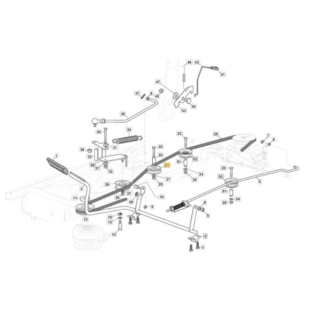 ORIGINAL STIGA Rasenmähertraktor 1330m Kunststoffriemenscheibe 125601613/0