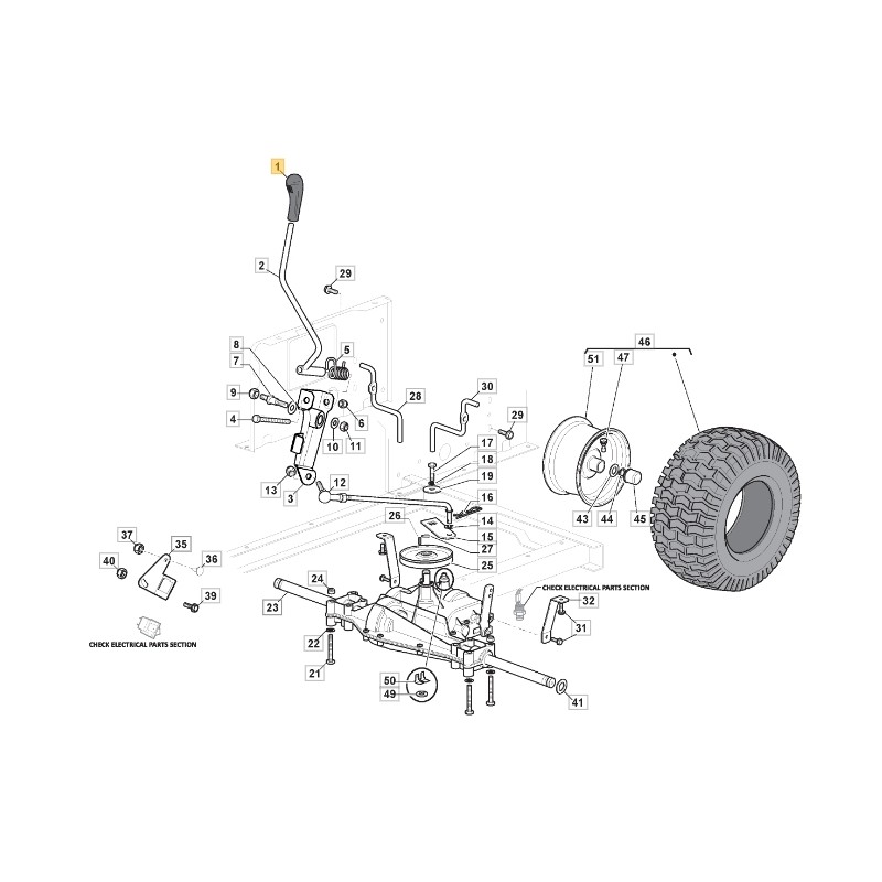 Schalthebelknauf ORIGINAL STIGA Rasentraktor 1330m 325394532/0