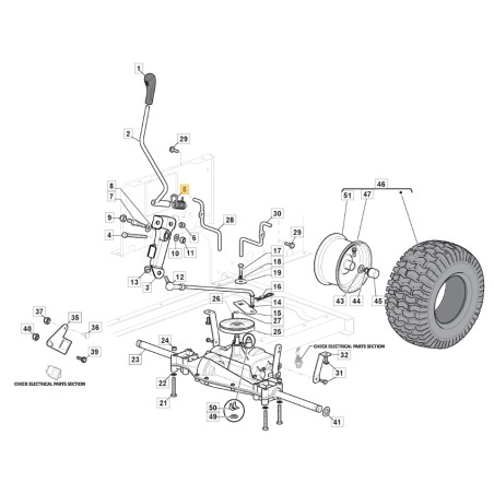 Ressort de levier de vitesse ORIGINAL STIGA tracteur tondeuse 1228h - 1330m 125430226/0 | Newgardenstore.eu