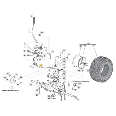 ORIGINAL STIGA tracteur de pelouse barre de liaison tondeuse 1330m 382000567/1 | Newgardenstore.eu