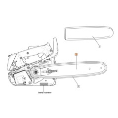 ORIGINAL OLEOMAC 3061026R DT9D GST250 10 inch chainsaw bar