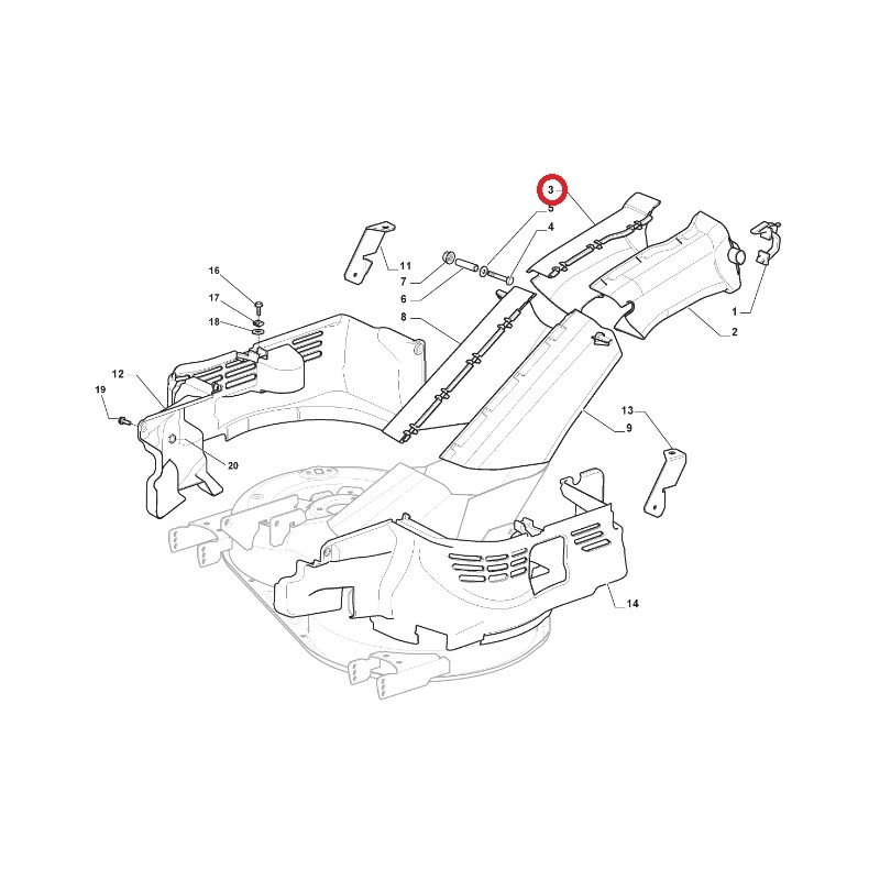 Tapis arrière droit ORIGINAL STIGA tracteur de pelouse 325108056/0