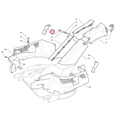 Rear housing fixing bracket right ORIGINAL STIGA lawn tractor mower 325774527/0 | Newgardenstore.eu