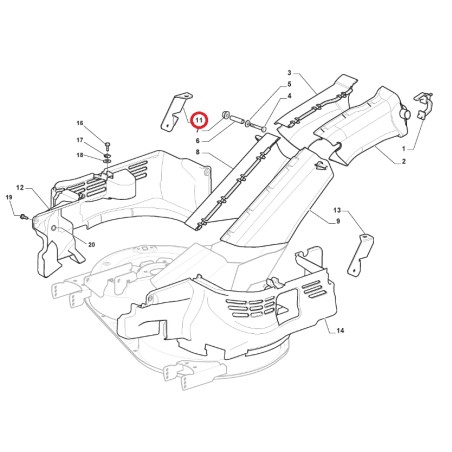 Support de fixation du carter arrière droit ORIGINAL STIGA tracteur de pelouse tondeuse 325774527/0 | Newgardenstore.eu