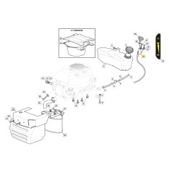 ORIGINAL STIGA tractor cortacésped cortacésped 1330m - 98b 182000216/0 | Newgardenstore.eu