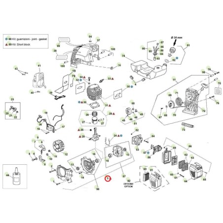 ORIGINAL ACTIVE Modell t143 Bohrwelle Kurbelgehäuse-Kit 021969 | Newgardenstore.eu