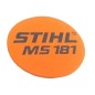 Plaque signalétique du carter de la tronçonneuse modèles MS181 ORIGINAL STIHL 11399671501