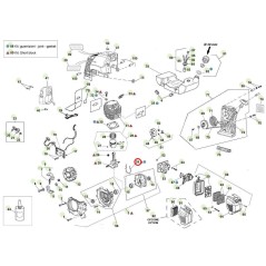 ORIGINAL ACTIVE brushcutter and auger t143 models 020030 Engine casing gasket | Newgardenstore.eu