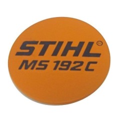 Plaque d'identification du carter de la tronçonneuse modèles MS192C ORIGINAL STIHL 11379671501