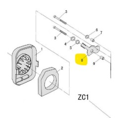 PROGREEN PG43 PG52 brushcutter air filter lever | Newgardenstore.eu