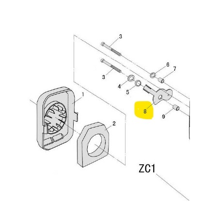 PROGREEN PG43 PG52 brushcutter air filter lever | Newgardenstore.eu