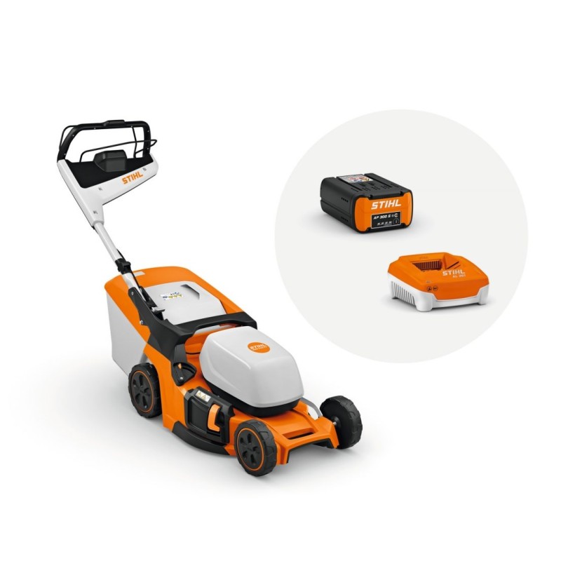 STIHL RMA448PV 36V Cortadora de césped inalámbrica Corte 46cm 4 en 1 Transmisión del variador