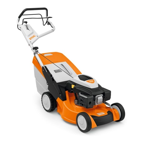 STIHL RM650V 173cc petrol lawn mower 48 cm self-propelled 70Lt grass collector | Newgardenstore.eu