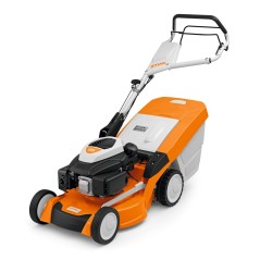 STIHL RM650T 173cc tondeuse à gazon à essence 48cm coupe 70 Lt ramasseur d'herbe automoteur | Newgardenstore.eu