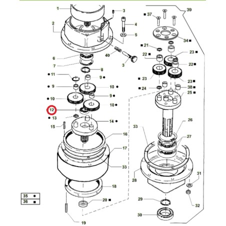 ORIGINAL ACTIVE roulements de tarière modèles t143 - t152 020801 | Newgardenstore.eu