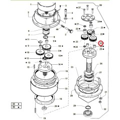 ORIGINAL ACTIVE foreuse satellite deuxième étage modèles t143 - t152 022717 | Newgardenstore.eu