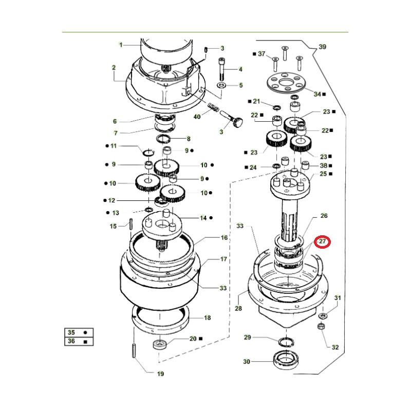 ORIGINAL ACTIVE Deichsellager Modelle t143 - t152 020799