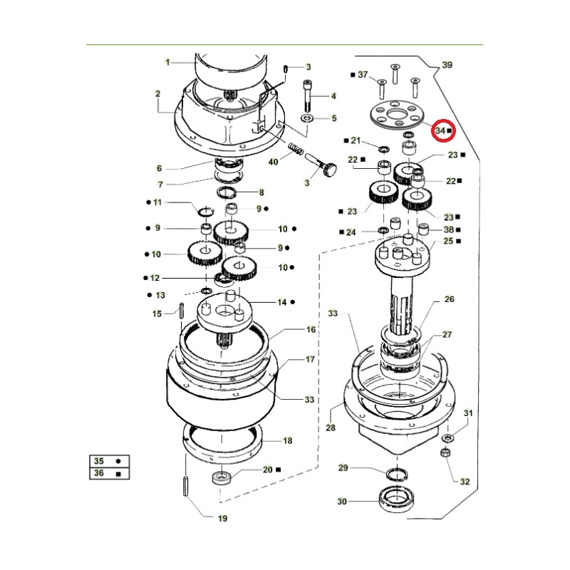 ORIGINAL ACTIVE tarière modèles t143 - t152 022737