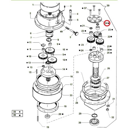 ORIGINAL ACTIVE auger models t143 - t152 022737 | Newgardenstore.eu