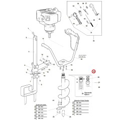 Foret Seeger E33 DIN 471 ORIGINAL ACTIVE pour débroussailleuse modèles t143 020757