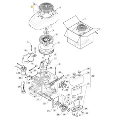 Grille d'admission moteur ORIGINAL STIGA ST 350 tracteur de pelouse 118551392/1 | Newgardenstore.eu