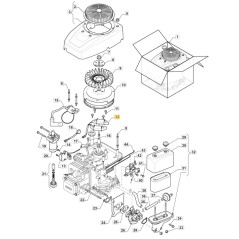 ORIGINAL STIGA cargador de bobina del motor ST 350 tractor de césped 118552631/0 | Newgardenstore.eu