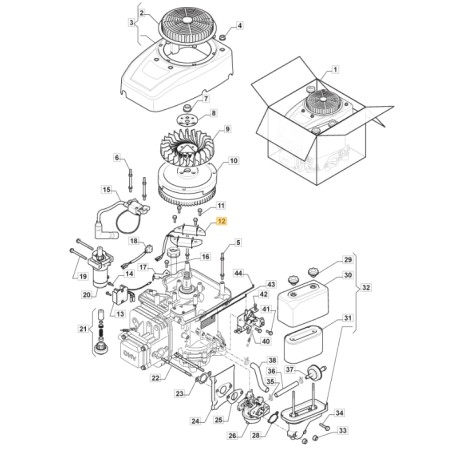 ORIGINAL STIGA Spulenladegerät ST 350 Rasentraktor Motor 118552631/0 | Newgardenstore.eu