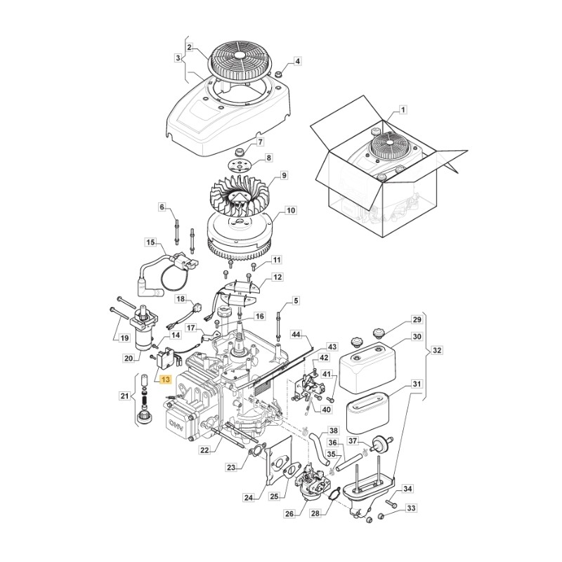 ORIGINAL STIGA régulateur de tension moteur ST 350 tracteur de pelouse 1330m 118551413/0