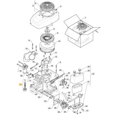 ORIGINAL STIGA Motor-Getriebe-Reparatursatz ST 350 Rasentraktor 118551426/0