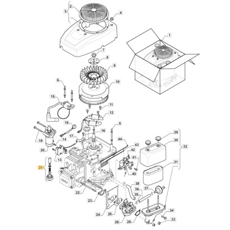 Kit de réparation de l'engrenage du moteur STIGA ST 350 tracteur de pelouse ORIGINAL 118551426/0 | Newgardenstore.eu