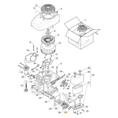 Carburettor gasket ORIGINAL STIGA lawn tractor 1330m 118551396/0 | Newgardenstore.eu