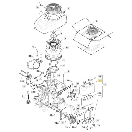 ORIGINAL STIGA Rasenmähertraktor Luftfilterabdeckung 1330m 118551405/0 | Newgardenstore.eu