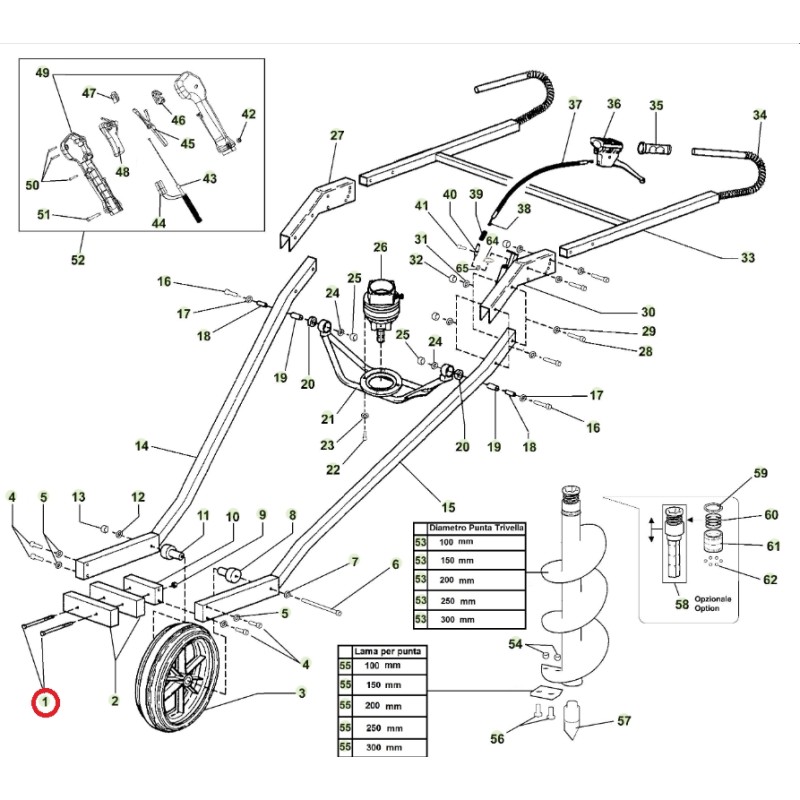 ORIGINAL ACTIVE ballast screw auger models t152 020853