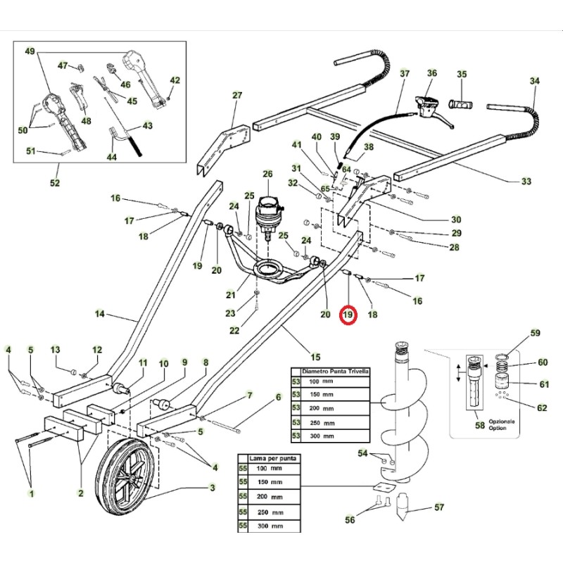 ORIGINAL ACTIVE t152 support de reducteur de foret entretoise en nylon 020789