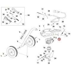 Leva fissaggio twin dumper system ORIGINALE ACTIVE trivella t-165 021632 | Newgardenstore.eu