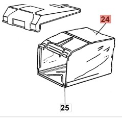 ORIGINAL EMAK OLEOMAC cortacésped MAX48TBX MAX53TBX cesta de recogida bolsa solamente