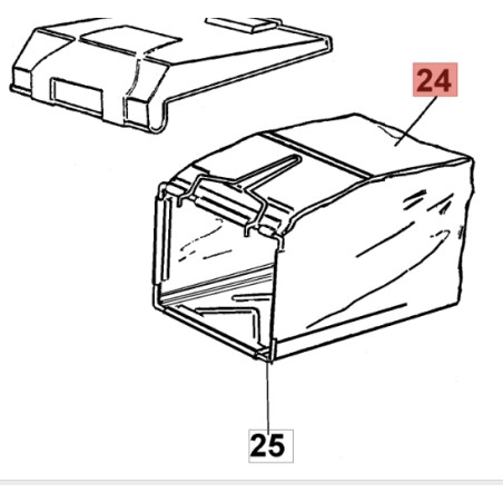 ORIGINAL EMAK OLEOMAC Rasenmäher MAX48TBX MAX53TBX nur Fangsack | Newgardenstore.eu