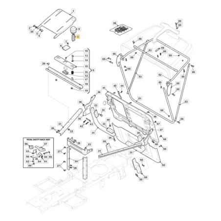 Muelle del asiento ORIGINAL STIGA tractor cortacésped combi 1066 hq 127430589/0 | Newgardenstore.eu