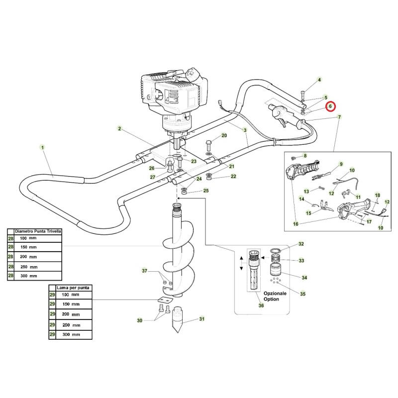 Dado autobloccante ORIGINALE ACTIVE trivella modelli tdu 155 020289