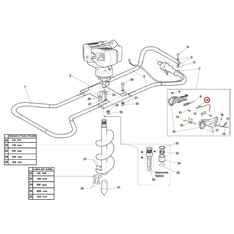 ORIGINAL ACTIVE Erdbohrerkabel Modelle tdu 155 020758