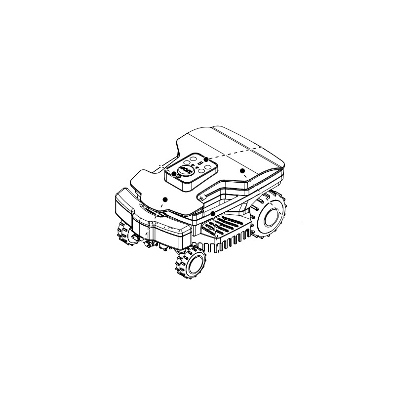 Calotta di copertura per robot rasaerba AMBROGIO L15 - L20 ANNO2020 FOTO GENERICA