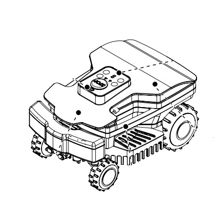 Cover cap for lawnmower robot AMBROGIO L15 - L20 YEAR2020 GENERAL PHOTO | Newgardenstore.eu
