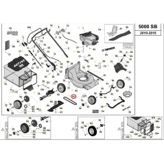 Cinghia Z 28 ORIGINALE ACTIVE rasaerba tagliaerba modelli 5000 sb 050323 | Newgardenstore.eu