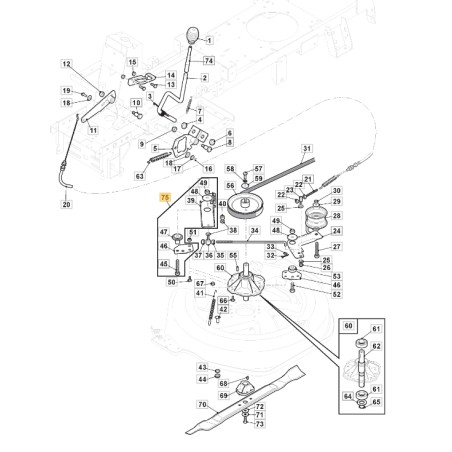 Kit : ORIGINAL STIGA tracteur tondeuse combi 1066 hq 384220506/1 | Newgardenstore.eu